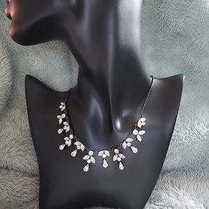 Vintage Claire's Rhinestone Multistone Necklace
